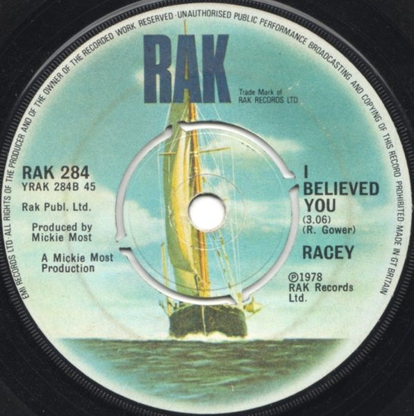 Racey : Lay Your Love On Me (7, Single) 1
