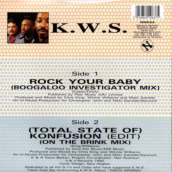 K.W.S. : Rock Your Baby (7, Single, Sil) 1