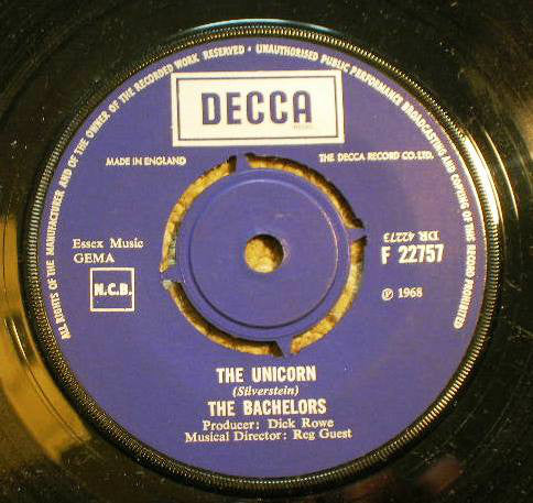 The Bachelors : The Unicorn (7, Single) 0