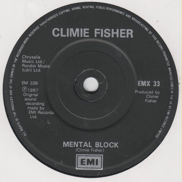 Climie Fisher : Rise To The Occasion (Hip Hop Mix) (7, Single) 3