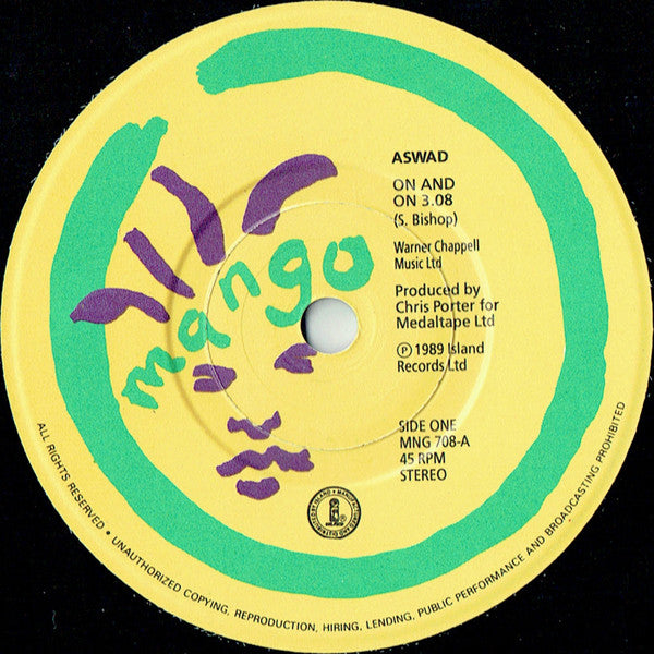 Aswad : On And On (7, Single, Pap) 2