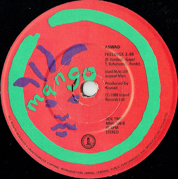 Aswad : On And On (7, Single, Pap) 3
