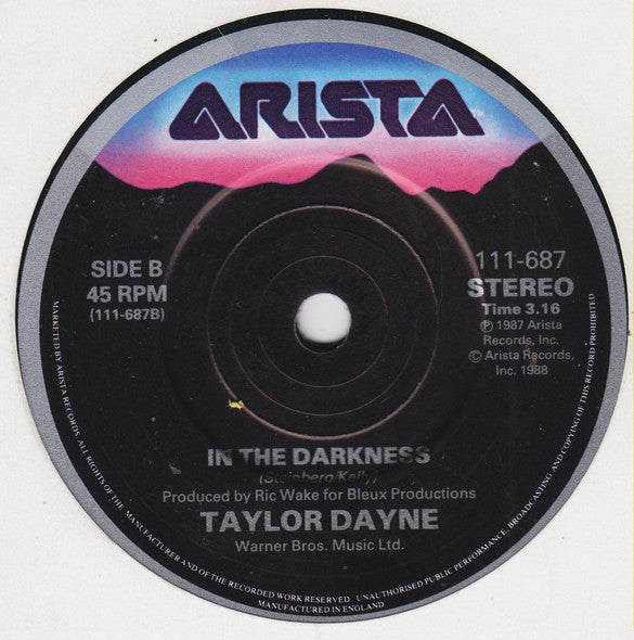 Taylor Dayne : Dont Rush Me (7, Single) 3