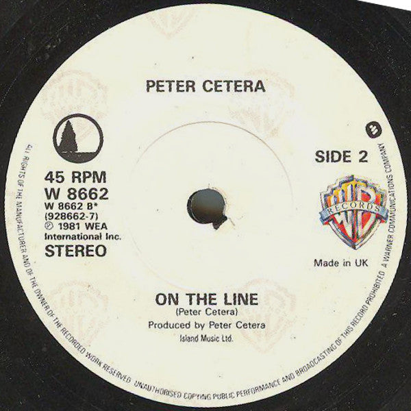 Peter Cetera : Glory Of Love (Theme From The Karate Kid Part II) (7, Single, Pap) 3