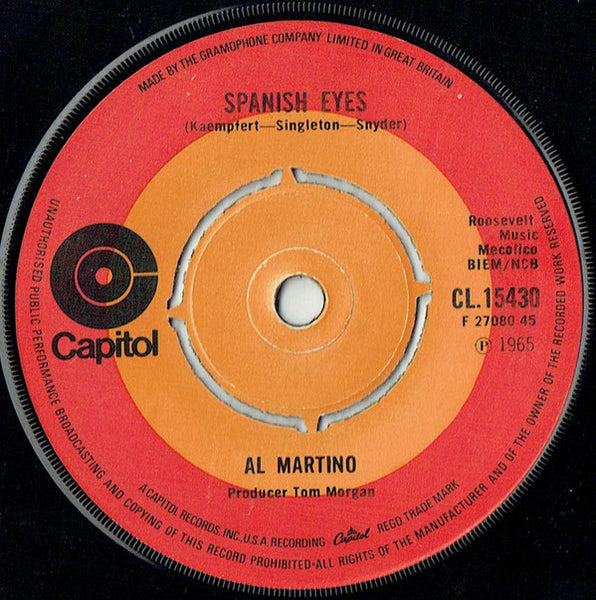 Al Martino : Spanish Eyes (7, Single, RE) 0
