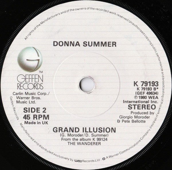 Donna Summer : Cold Love (7, Single) 3