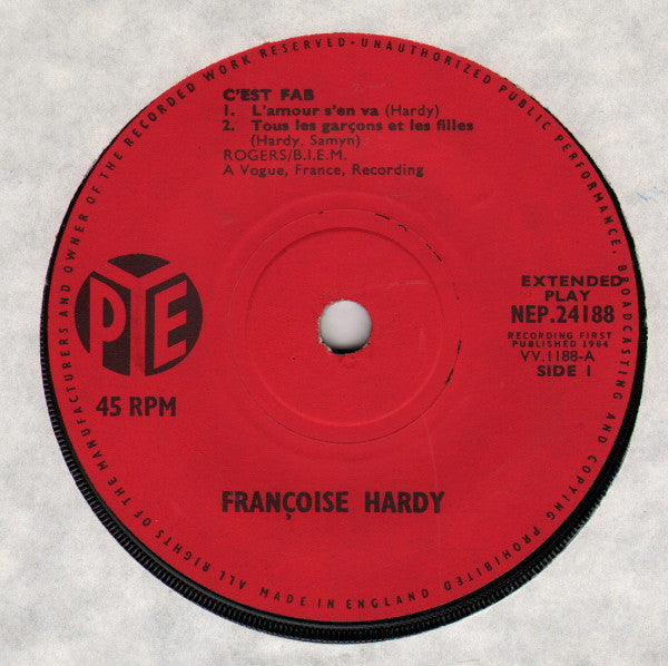 Françoise Hardy : Cest Fab ! (7, EP) 2