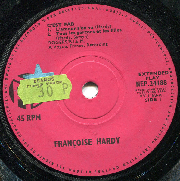 Françoise Hardy : Cest Fab ! (7, EP) 3