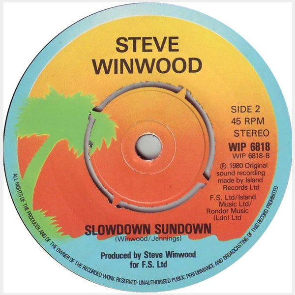 Steve Winwood : Valerie (7, Single) 4