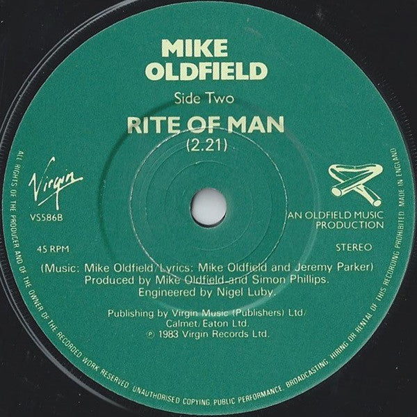 Mike Oldfield : Moonlight Shadow (7, Single, Gre) 3