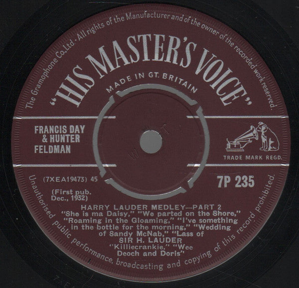 Harry Lauder : In A Medley Of His Most Famous Songs (7, RE) 3