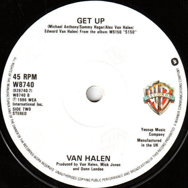 Van Halen : Why Cant This Be Love (7, Single, Pap) 3