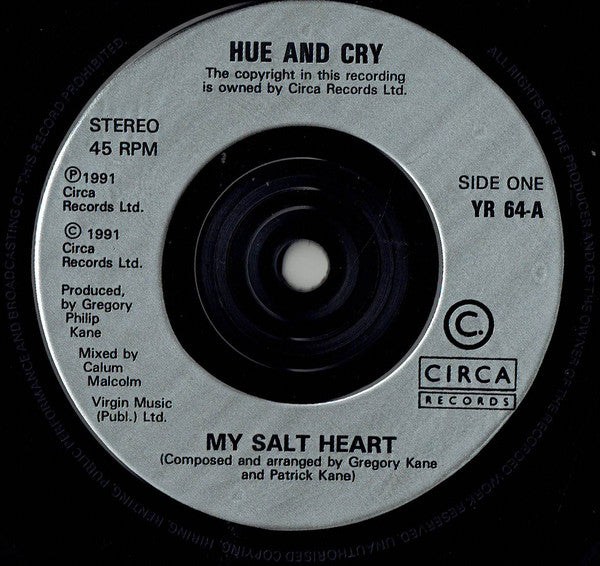 Hue & Cry : My Salt Heart (7, Single) 2