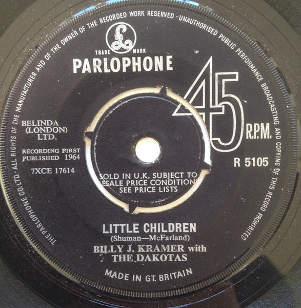 Billy J. Kramer & The Dakotas : Little Children (7, Single) 0