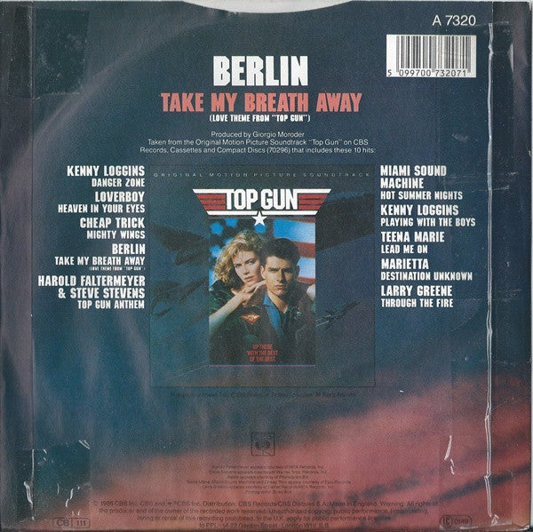 Berlin : Take My Breath Away (Love Theme From Top Gun)   (7, Single) 1