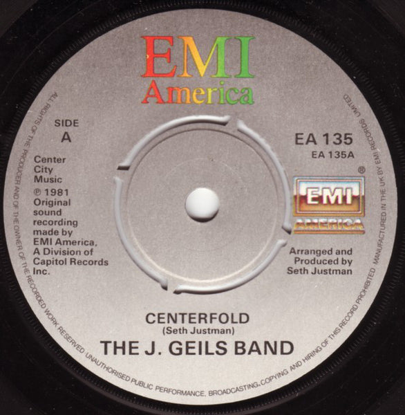 The J. Geils Band : Centerfold (7, Single, Pus) 2