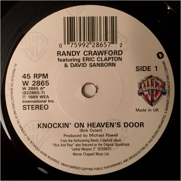 Randy Crawford Featuring Eric Clapton And David Sanborn : Knockin On Heavens Door (7) 2