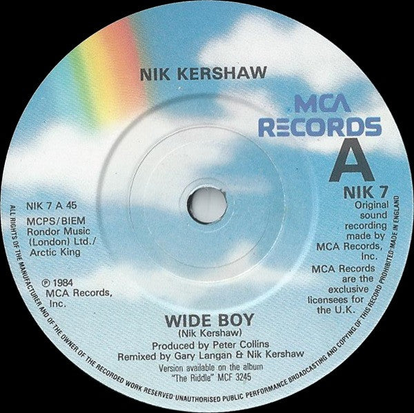 Nik Kershaw : Wide Boy (7, Single, Ltd, Col) 2