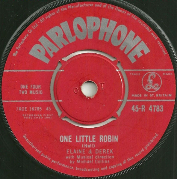 Elaine And Derek : One Little Robin / Brahms Lullaby (7, Single) 0