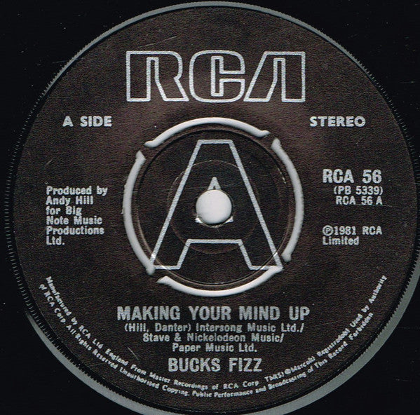 Bucks Fizz : Making Your Mind Up (7, Single, Pus) 0