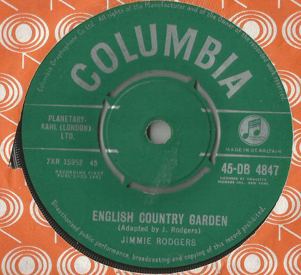 Jimmie Rodgers  : English Country Garden (7, Single) 0