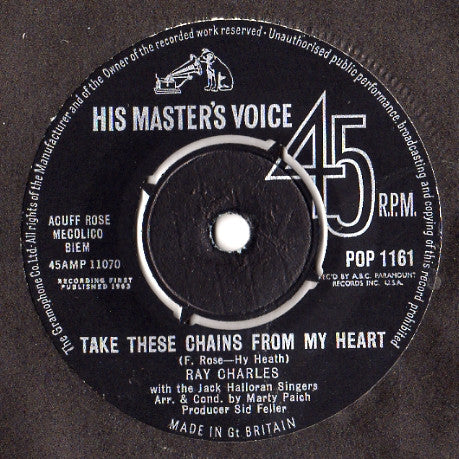 Ray Charles : Take These Chains From My Heart (7, Single) 0