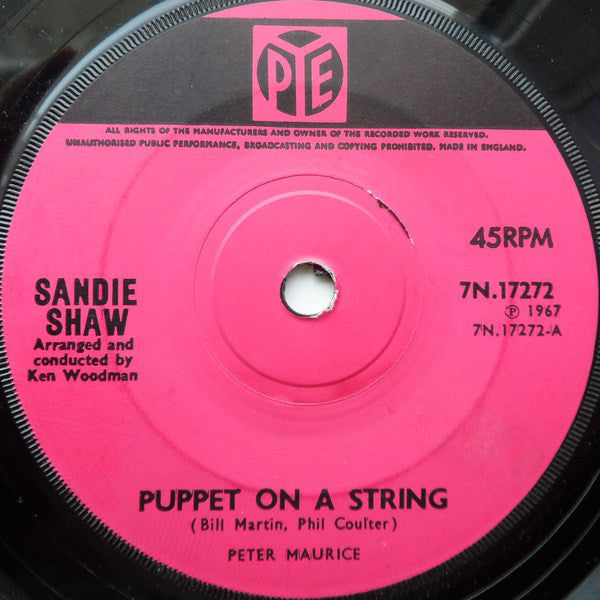 Sandie Shaw : Puppet On A String (7, Single, Sol) 0