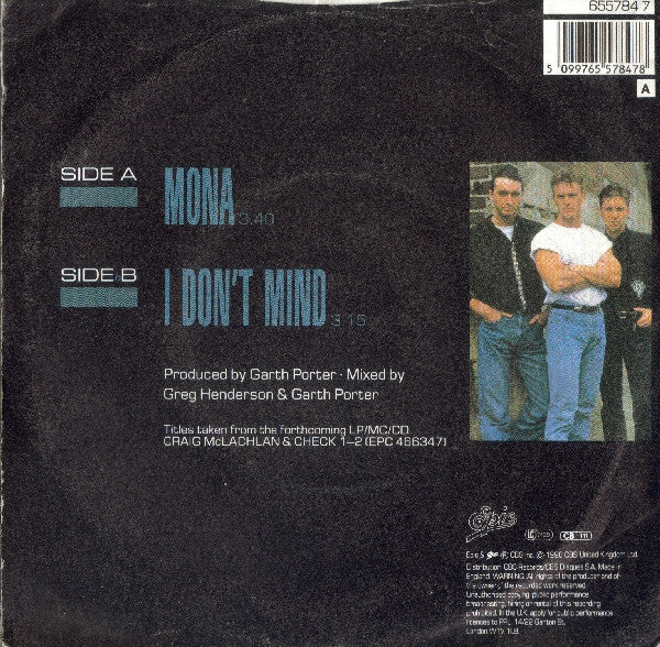 Craig McLachlan & Check 1-2 : Mona (7, Single) 1