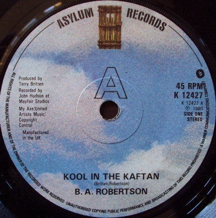 B. A. Robertson : Kool In The Kaftan (7, Single) 2