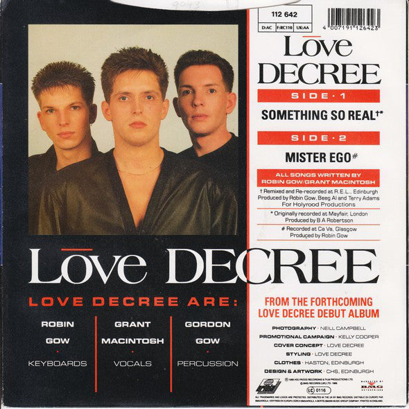 Love Decree : Something So Real (The Chinheads Theme) (7, Single) 1