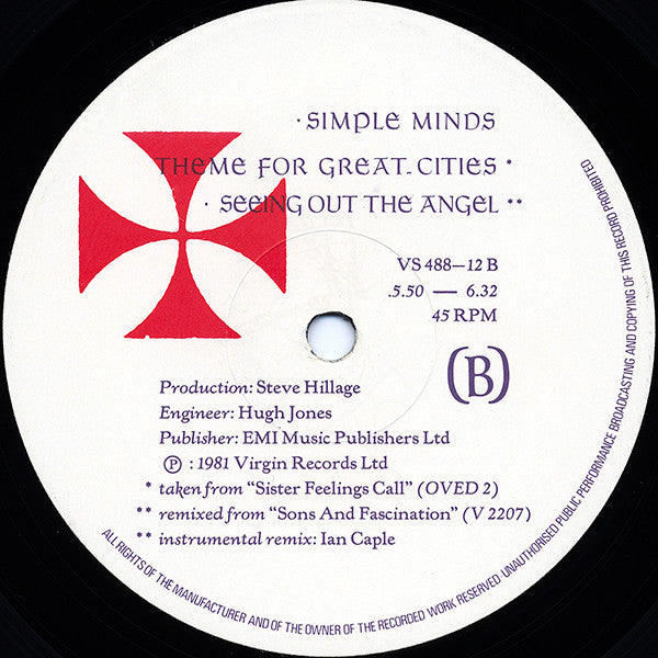 Simple Minds : Promised You A Miracle (12, Single) 3