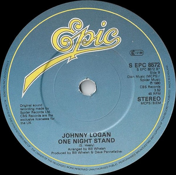 Johnny Logan : Whats Another Year (7, Single, Pap) 1