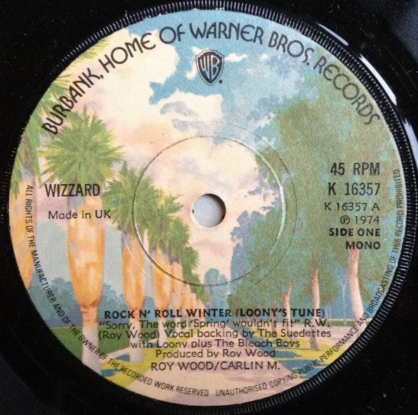 Wizzard  : Rock N Roll Winter (7, Single, Mono, Sol) 1