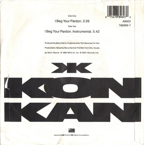 Kon Kan : I Beg Your Pardon (7, Single) 1