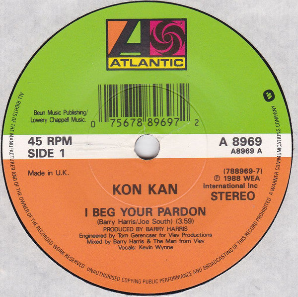 Kon Kan : I Beg Your Pardon (7, Single) 2