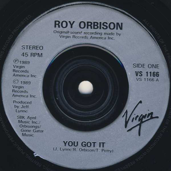 Roy Orbison : You Got It (7, Single) 2