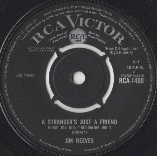 Jim Reeves : I Wont Forget You (7, Single) 1