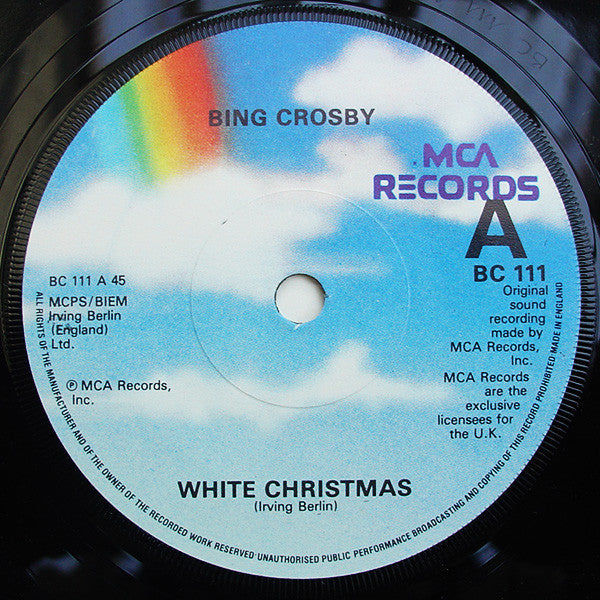 Bing Crosby : White Christmas / God Rest Ye Merry Gentlemen (7, Single, RE, Chr) 2