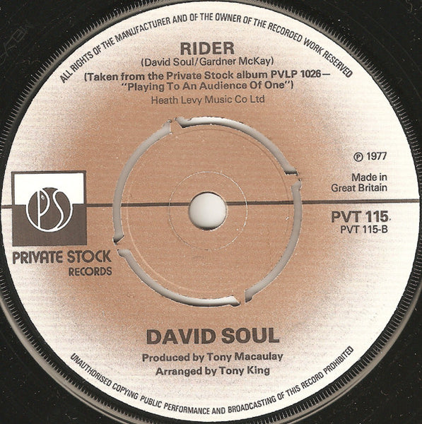 David Soul : Silver Lady (7, Single) 1