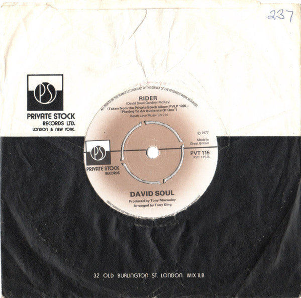 David Soul : Silver Lady (7, Single) 2