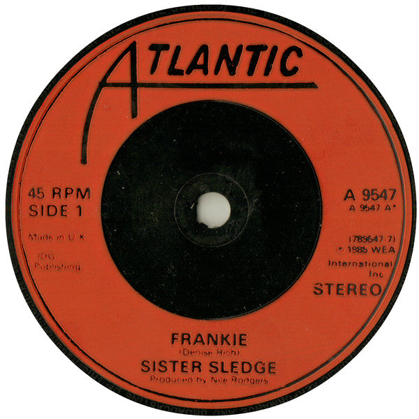 Sister Sledge : Frankie (7, Single, Red) 2