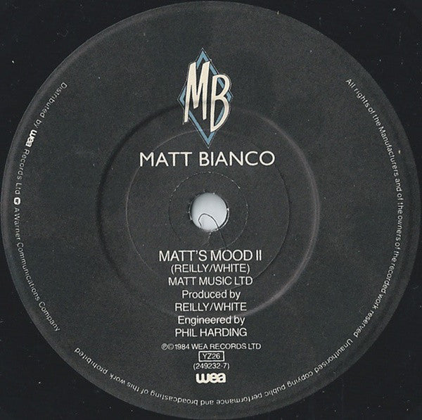 Matt Bianco : Half A Minute (7, Single, Pap) 3