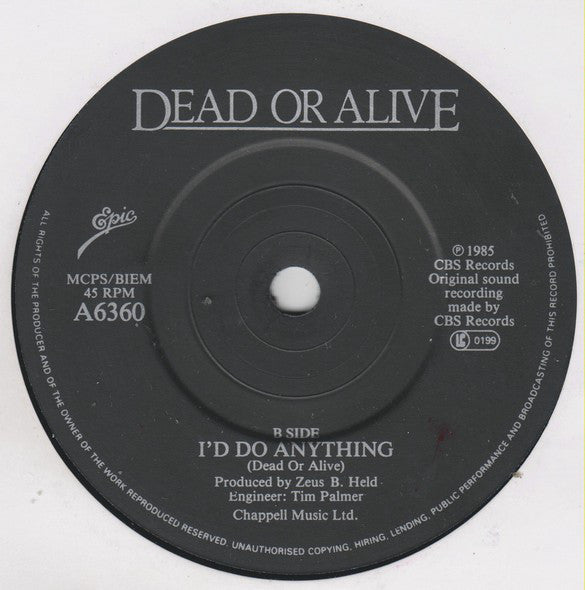 Dead Or Alive : In Too Deep (7, Single, Glo) 3