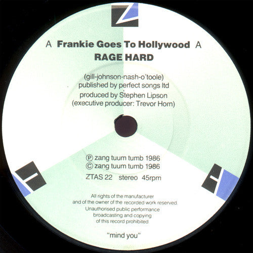 Frankie Goes To Hollywood : Rage Hard (7, Single) 2