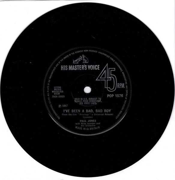Paul Jones : Ive Been A Bad, Bad Boy / Sonny Boy Williamson (7, Single, Sol) 0