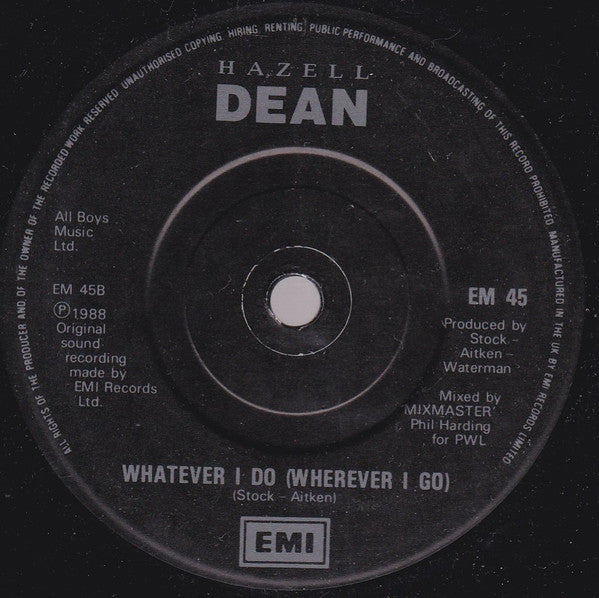 Hazell Dean : Whos Leaving Who (7, Single, Bla) 3
