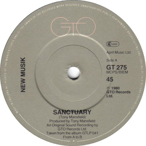 New Musik : Sanctuary (7, Single) 2