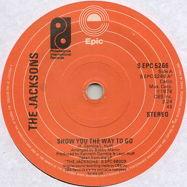 The Jacksons : Show You The Way To Go (7, Single) 0