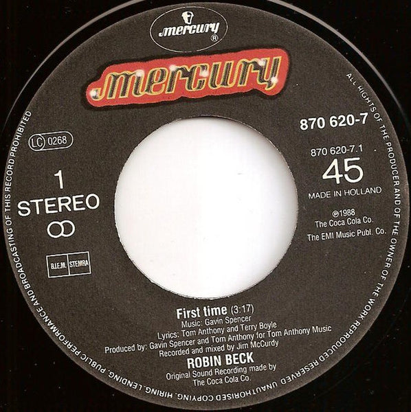 Robin Beck : First Time (7, Single) 2