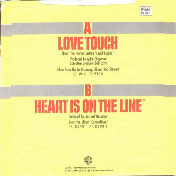 Rod Stewart : Love Touch (7, Single, Pap) 1